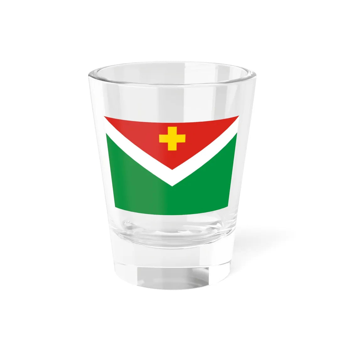 Flag of Spas-Demensky rayon Kaluga oblast (Russia) Shot Glass 1.5oz 1.5oz - Go Mug Yourself