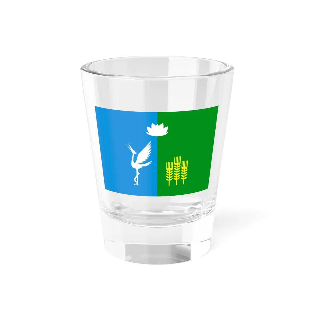 Flag of Spassky rayon Primorsky krai (Russia) Shot Glass 1.5oz 1.5oz - Go Mug Yourself