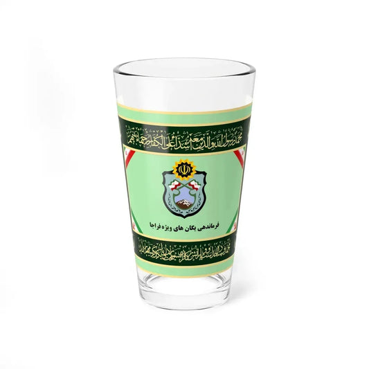 Flag of Special Forces of Police of Islamic Republic of Iran (Iran) Pint Glass 16oz 16oz - Go Mug Yourself