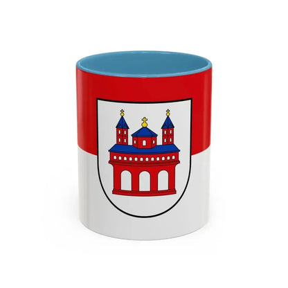 Flag of Speyer Germany - Accent Coffee Mug 11oz Light Blue - Go Mug Yourself