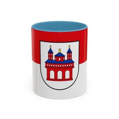 Flag of Speyer Germany - Accent Coffee Mug 11oz Light Blue - Go Mug Yourself