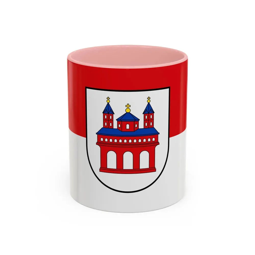 Flag of Speyer Germany - Accent Coffee Mug 11oz Pink - Go Mug Yourself