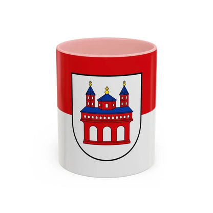 Flag of Speyer Germany - Accent Coffee Mug 11oz Pink - Go Mug Yourself