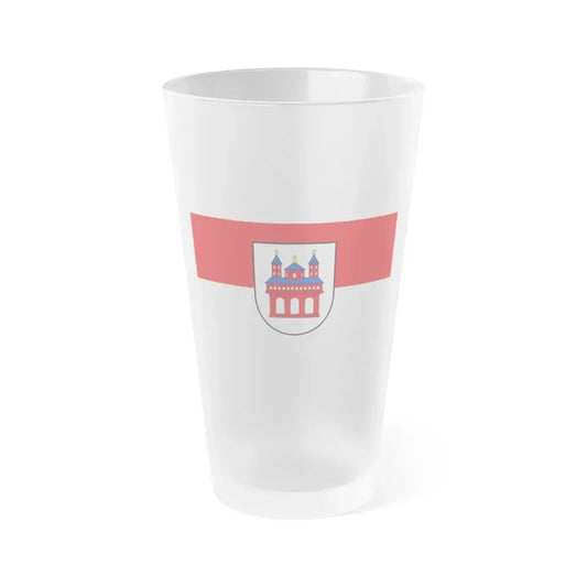 Flag of Speyer Germany - Frosted Pint Glass 16oz 16oz Frosted - Go Mug Yourself