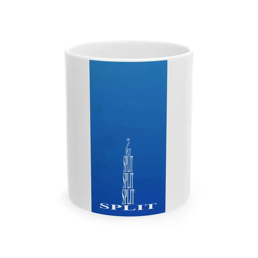 Flag of Split (Croatia) White Coffee Mug 11oz - Go Mug Yourself