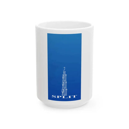 Flag of Split (Croatia) White Coffee Mug 15oz - Go Mug Yourself