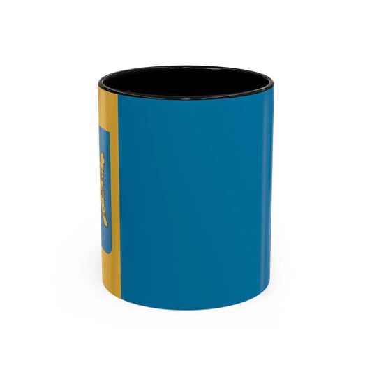 Flag of Split Dalmatia County Croatia - Accent Coffee Mug 11oz Black - Go Mug Yourself