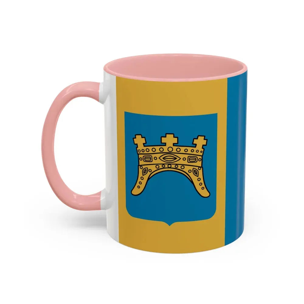 Flag of Split Dalmatia County Croatia - Accent Coffee Mug - Go Mug Yourself