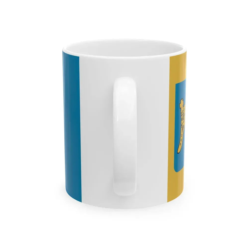 Flag of Split Dalmatia County Croatia - White Coffee Mug - Go Mug Yourself