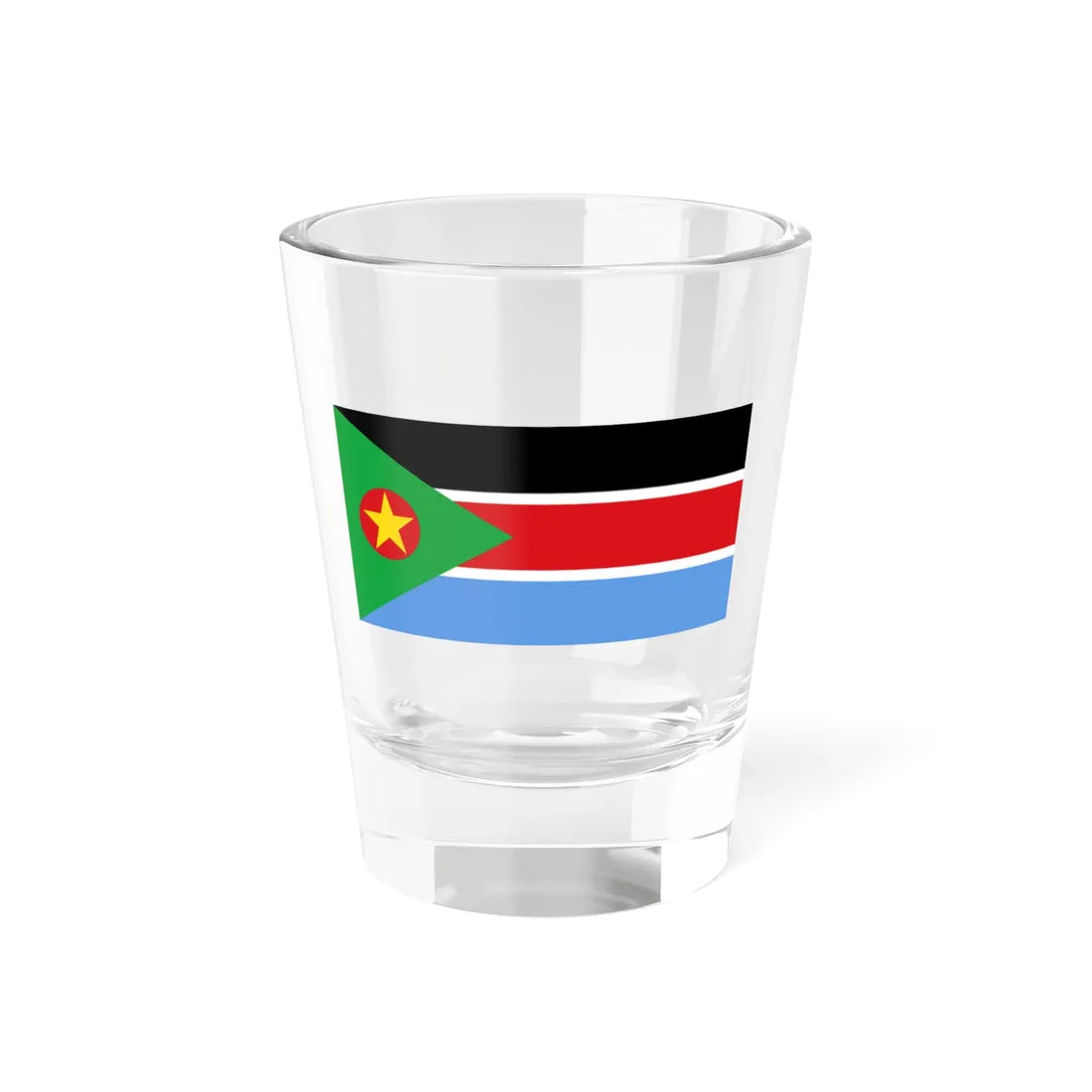 Flag of SPLM-N (Sudan) Shot Glass 1.5oz 1.5oz - Go Mug Yourself