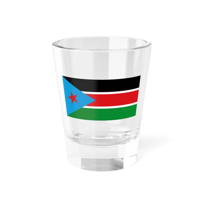 Flag of SPLM (South Sudan) Shot Glass 1.5oz 1.5oz - Go Mug Yourself