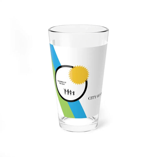 Flag of Spokane, Washington - Pint Glass 16oz 16oz - Go Mug Yourself