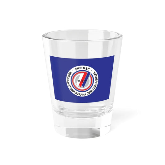 Flag of SPR-RSČ (Czech Republic) Shot Glass 1.5oz 1.5oz - Go Mug Yourself