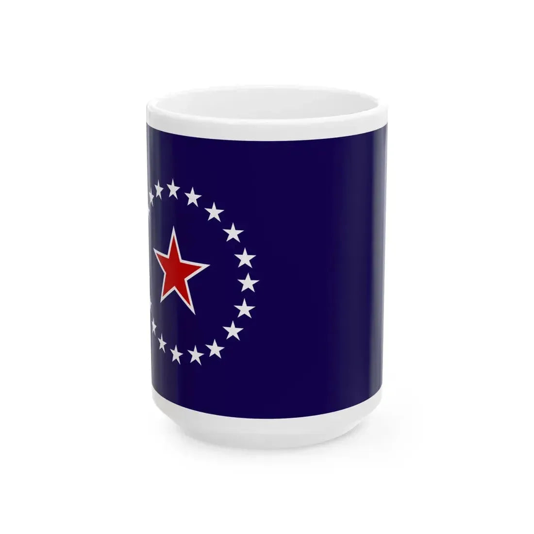 Flag of Springfield Illinois no text (United States) White Coffee Mug 15oz - Go Mug Yourself
