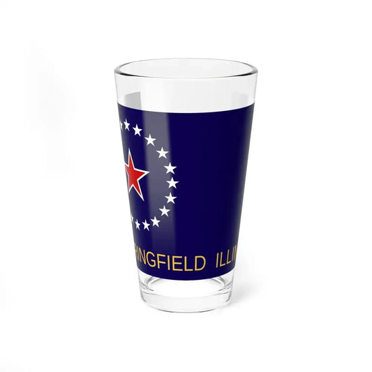 Flag of Springfield, Illinois - Pint Glass 16oz 16oz - Go Mug Yourself