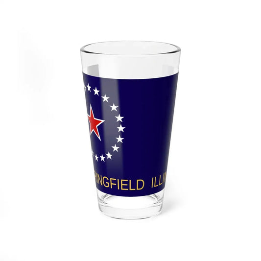 Flag of Springfield, Illinois - Pint Glass 16oz 16oz - Go Mug Yourself