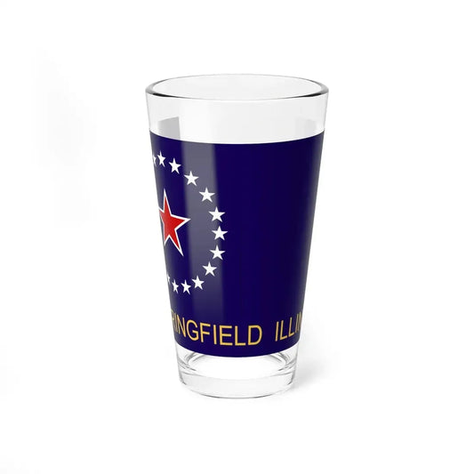 Flag of Springfield Illinois (United States) Pint Glass 16oz 16oz - Go Mug Yourself