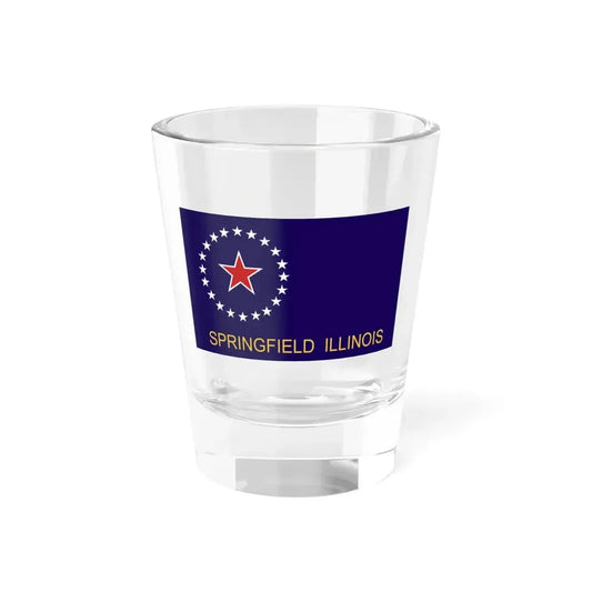 Flag of Springfield Illinois (United States) Shot Glass 1.5oz 1.5oz - Go Mug Yourself