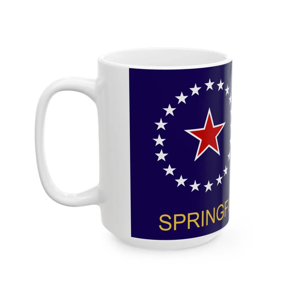 Flag of Springfield Illinois (United States) White Coffee Mug - Go Mug Yourself