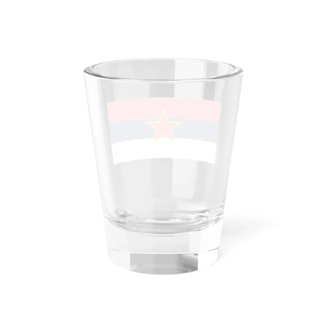Flag of SR Montenegro 1946-1993 (Montenegro) Shot Glass 1.5oz - Go Mug Yourself