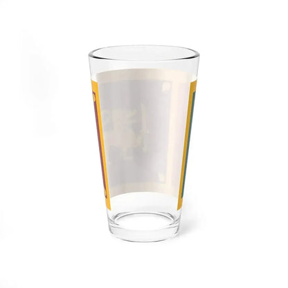 Flag of Sri Lanka 3-2 (Sri Lanka) Pint Glass 16oz - Go Mug Yourself