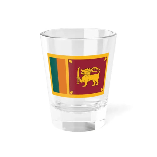Flag of Sri Lanka 3-2 (Sri Lanka) Shot Glass 1.5oz 1.5oz - Go Mug Yourself