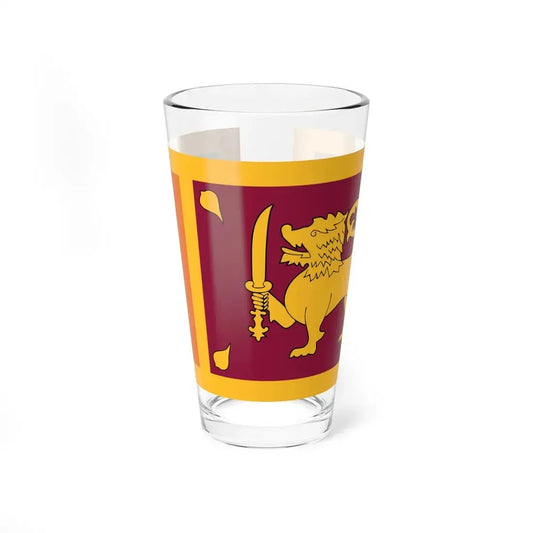 Flag of Sri Lanka (Sri Lanka) Pint Glass 16oz 16oz - Go Mug Yourself