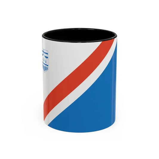Flag of St Albert Alberta Canada - Accent Coffee Mug 11oz Black - Go Mug Yourself