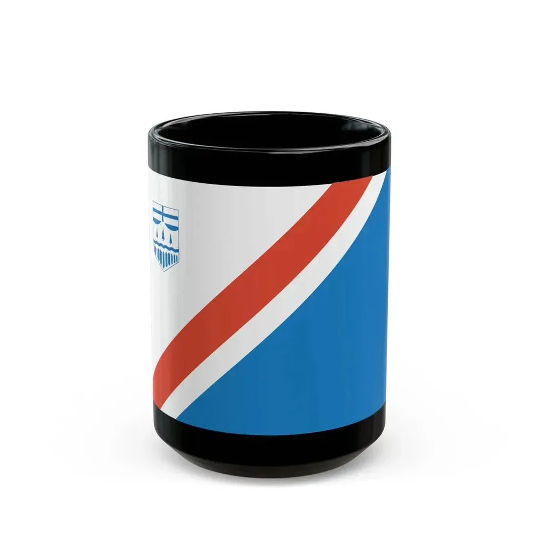 Flag of St Albert Alberta Canada - Black Coffee Mug 15oz - Go Mug Yourself