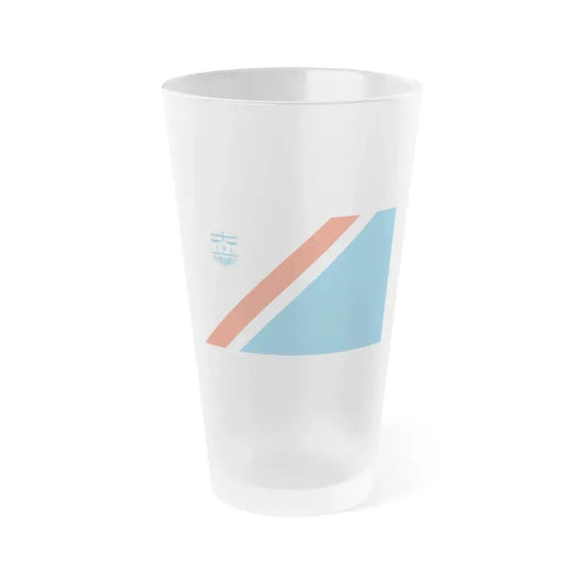 Flag of St Albert Alberta Canada - Frosted Pint Glass 16oz 16oz Frosted - Go Mug Yourself