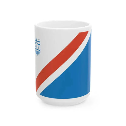 Flag of St Albert Alberta Canada - White Coffee Mug 15oz - Go Mug Yourself