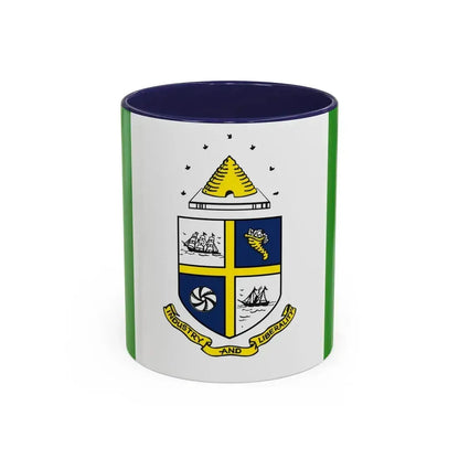 Flag of St Catharines Ontario Canada - Accent Coffee Mug 11oz Navy - Go Mug Yourself