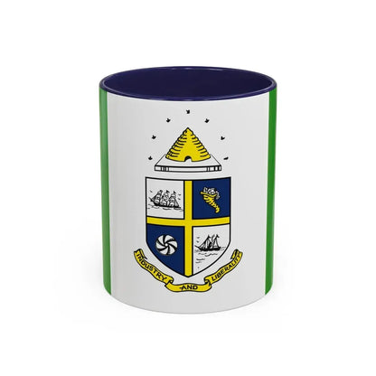 Flag of St Catharines Ontario Canada - Accent Coffee Mug 11oz Navy - Go Mug Yourself