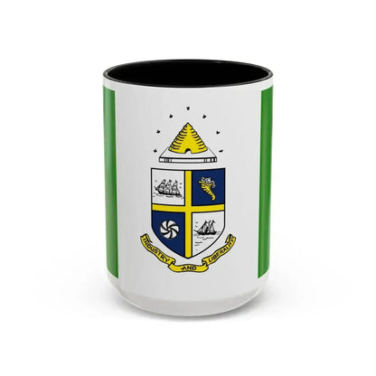 Flag of St Catharines Ontario Canada - Accent Coffee Mug 15oz Black - Go Mug Yourself