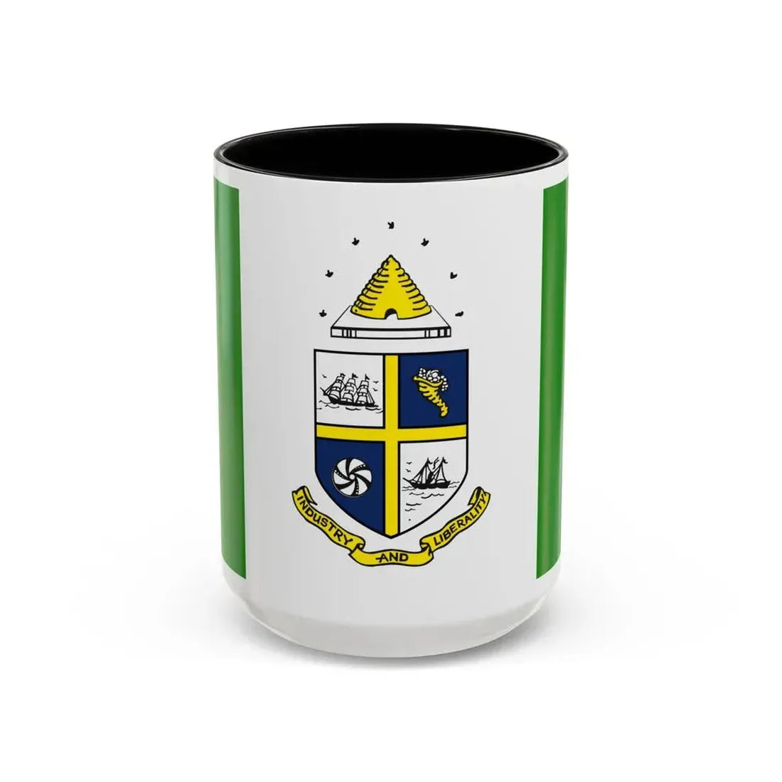 Flag of St Catharines Ontario Canada - Accent Coffee Mug 15oz Black - Go Mug Yourself