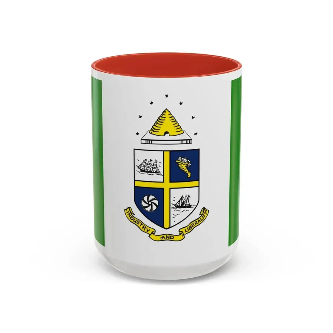 Flag of St Catharines Ontario Canada - Accent Coffee Mug 15oz Red - Go Mug Yourself