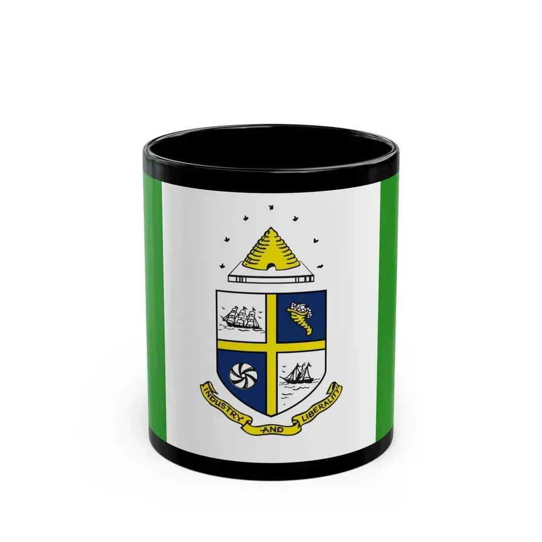 Flag of St Catharines Ontario Canada - Black Coffee Mug 11oz - Go Mug Yourself