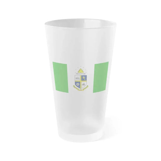 Flag of St Catharines Ontario Canada - Frosted Pint Glass 16oz 16oz Frosted - Go Mug Yourself