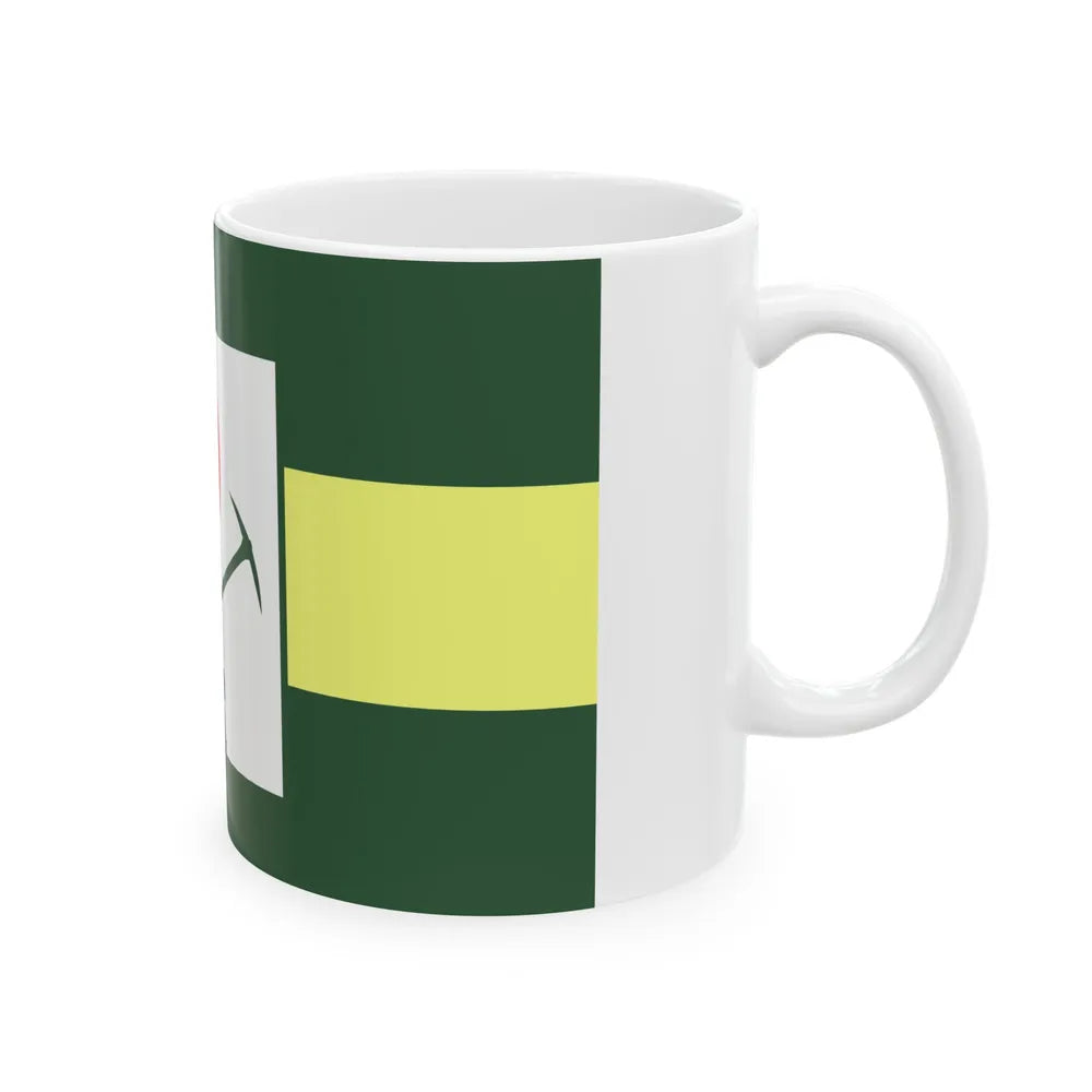 Flag of St. Clair County Illinois (United States) White Coffee Mug - Go Mug Yourself