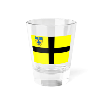 Flag of St David early with Diocese of Swansea and Brecon Shield in Canton (United Kingdom) Shot Glass 1.5oz 1.5oz - Go Mug Yourself