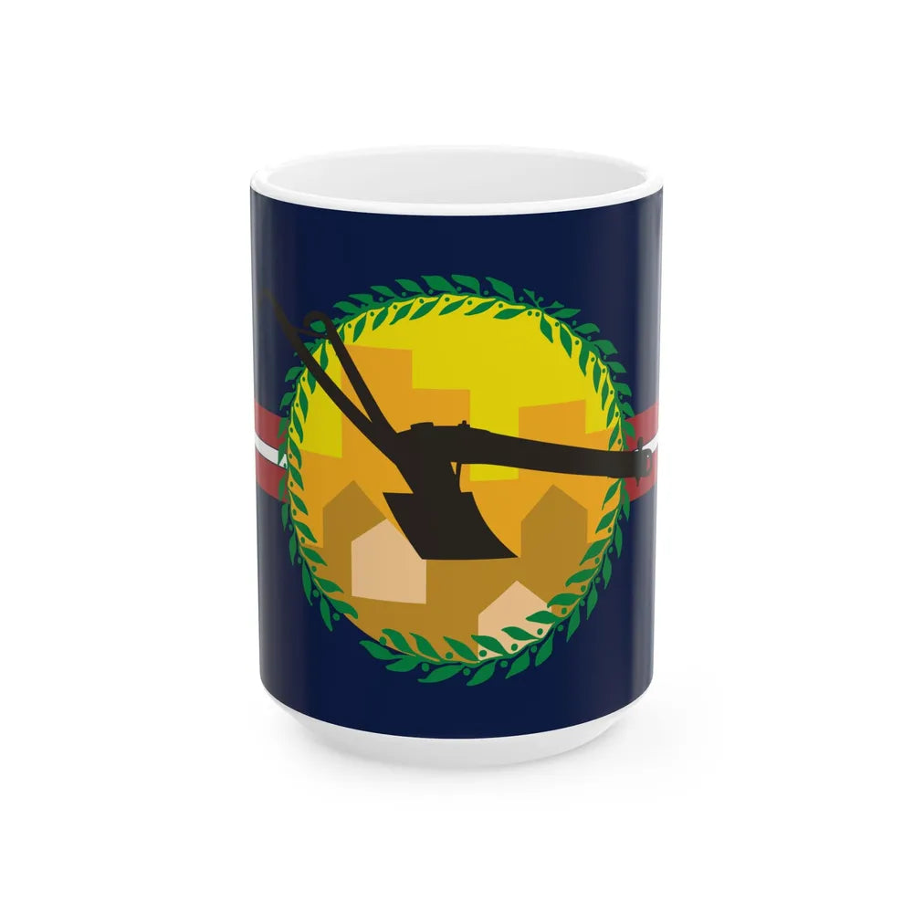 Flag of St. Louis County Missouri (United States) White Coffee Mug 15oz - Go Mug Yourself