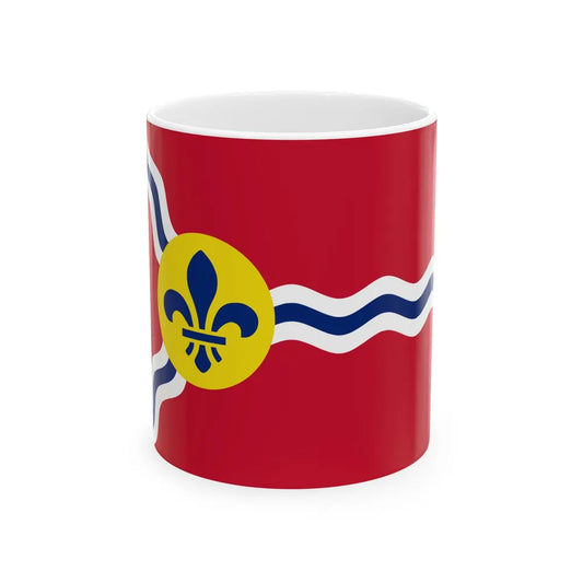 Flag of St. Louis Missouri (United States) White Coffee Mug 11oz - Go Mug Yourself