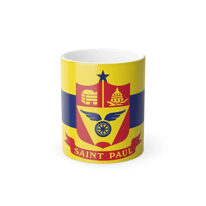 Flag of St. Paul, Minnesota - Color Changing Coffee Mug 11oz - Go Mug Yourself