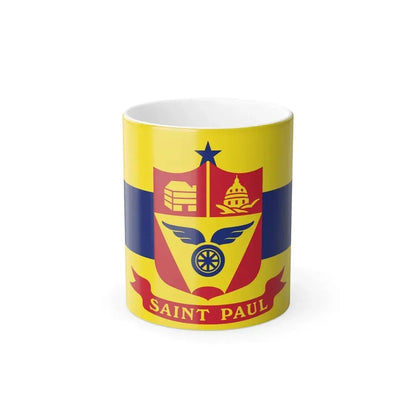 Flag of St. Paul, Minnesota - Color Changing Coffee Mug 11oz - Go Mug Yourself
