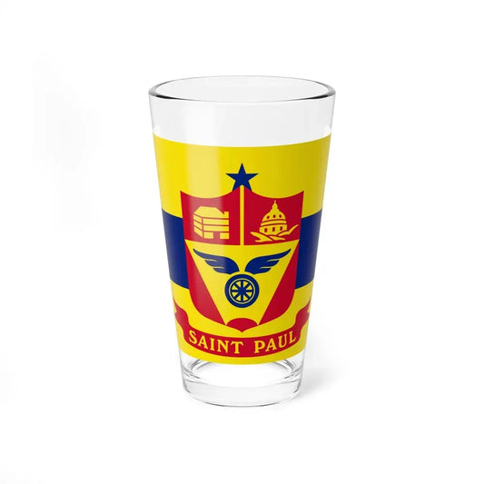 Flag of St. Paul, Minnesota - Pint Glass 16oz 16oz - Go Mug Yourself