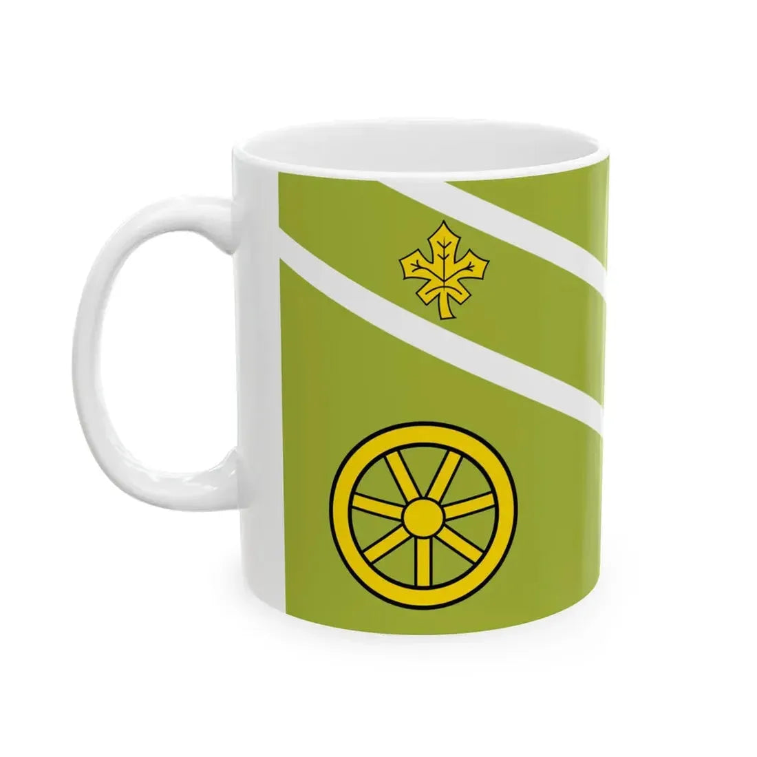 Flag of St Thomas Ontario (Canada) White Coffee Mug - Go Mug Yourself