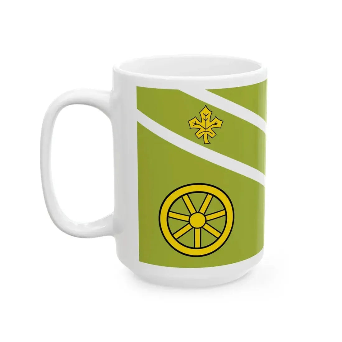 Flag of St Thomas Ontario (Canada) White Coffee Mug - Go Mug Yourself