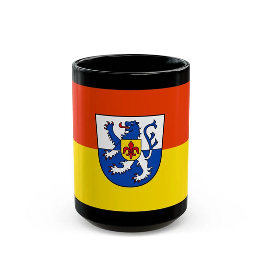 Flag of St Wendel Germany - Black Coffee Mug-15oz-Go Mug Yourself