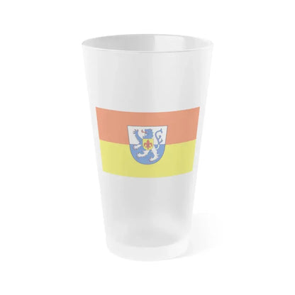 Flag of St Wendel Germany - Frosted Pint Glass 16oz 16oz Frosted - Go Mug Yourself