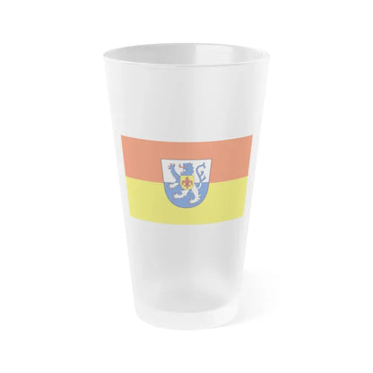 Flag of St Wendel Germany - Frosted Pint Glass 16oz 16oz Frosted - Go Mug Yourself